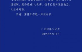 广州南站发生持水果刀伤人案